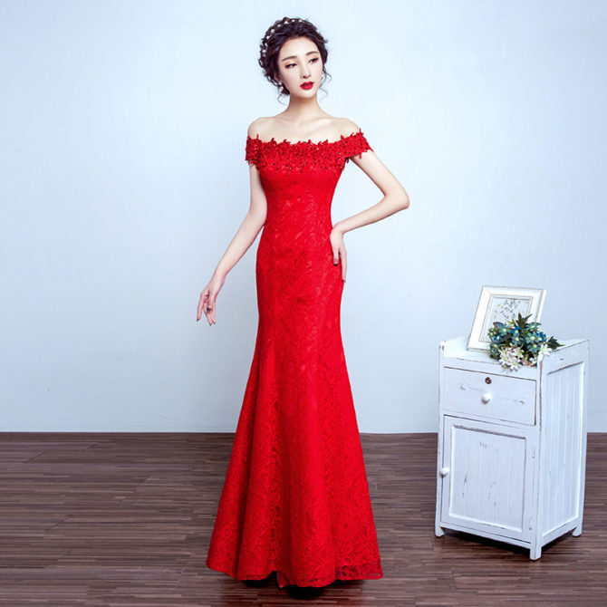 Прекрасные красные вечерние платья 2022-2021